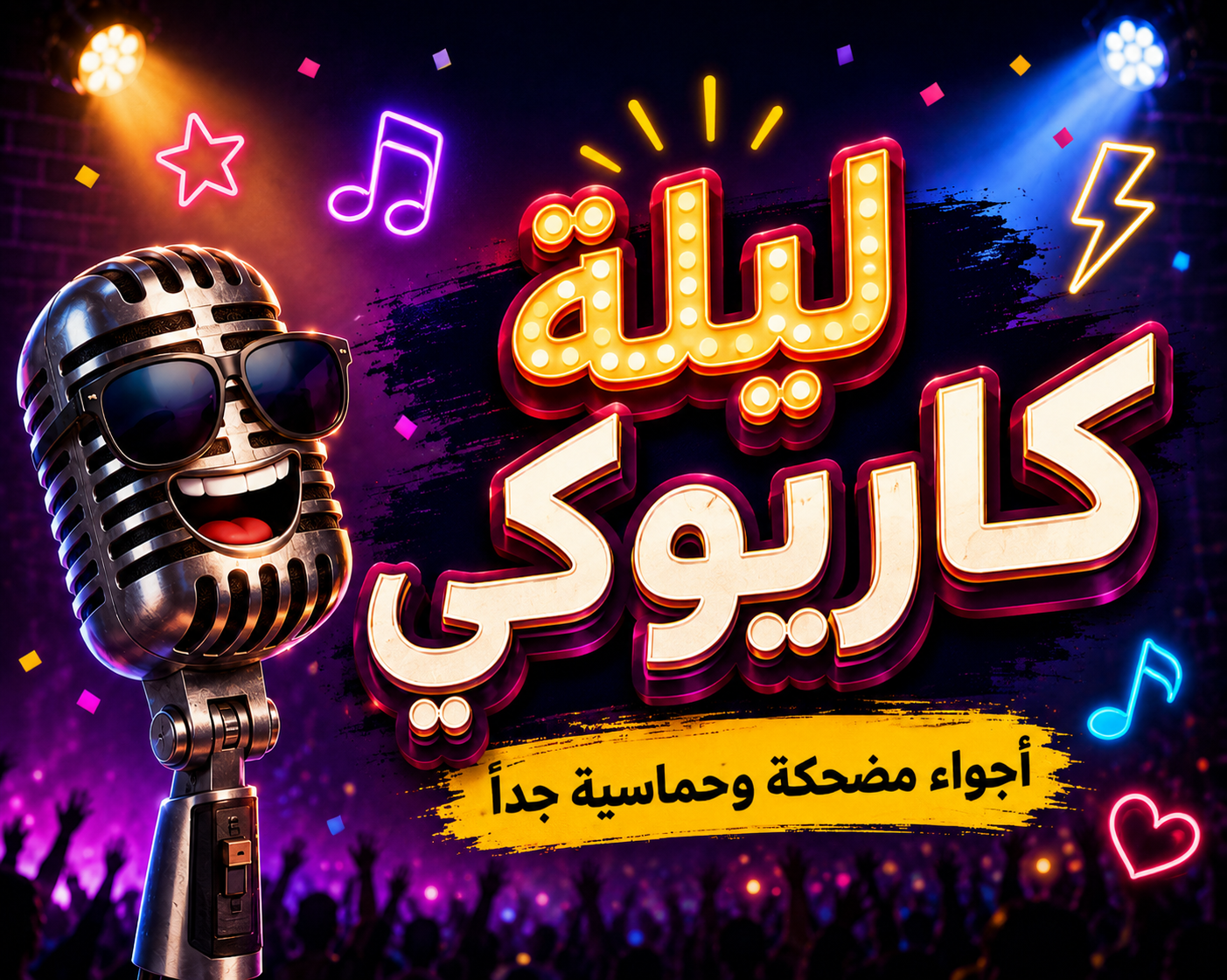 ليلة كاريوكي جوجاذر — غنّي، اضحك، ونافس